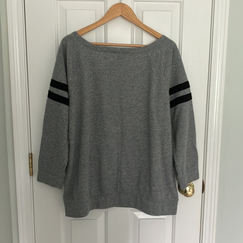 Torrid athletic stripe sweatshirt - Picture 2 of 5